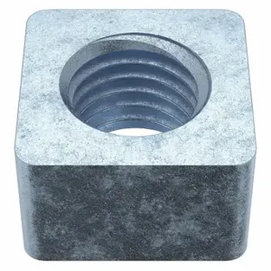 GRAINGER 1XA94 Square Nut, 3/4 Inch-10 Thread Size, Steel, Zinc Plated, 11/16 Inch Height | CQ6AXA