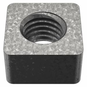 GRAINGER 1XA99 Square Nut, 5/8 Inch-11 Thread Size, Steel, Hot Dipped Galvanized, 9/16 Inch Height | CQ6AXF