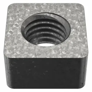 GRAINGER 1XA99 Square Nut, 5/8 Inch-11 Thread Size, Steel, Hot Dipped Galvanized, 9/16 Inch Height | CQ6AXF