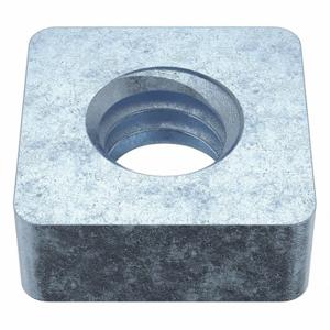 GRAINGER 1XB15 Square Nut, 5/16 Inch-18 Thread Size, Steel, Zinc Plated, 7/32 Inch Height | CQ6AXE