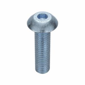 GRAINGER 1XJU5 Socket Head Cap Screw, #10-32 Thread Size, 3/4 Inch Length, Button, Zinc Plated, Steel | CR3FAD