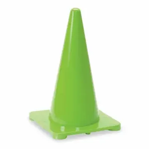 GRAINGER 1YBW8 Traffic Cone, Not Approved Roadway Use, Non-Reflective, 18 Inch Cone Height, Green | CQ7RAB