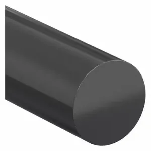 GRAINGER 1YVJ3 Plastic Rod, 1 Ft Plastic Length, Black, Opaque, 5800 Psi Tensile Strength, No Break | CQ7TAW