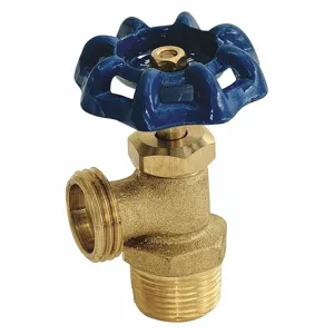 GRAINGER 20271 Boiler Drain Valve, 1/2 Inch Pipe Size, MIP x MHT, Brass Body, Metal Handle | CH9RUZ 447P27