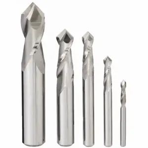 GRAINGER 208-888821 Drill Mill Set, 2 Flutes, 5 Pieces, 1/2 Inch Largest Milling Dia | CP9DMJ 45XM44