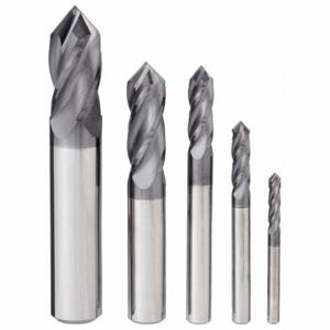 GRAINGER 208-888842 Drill Mill Set, 4 Flutes, 5 Pieces, 1/2 Inch Largest Milling Dia, Altin Finish | CP9DMM 45XM47
