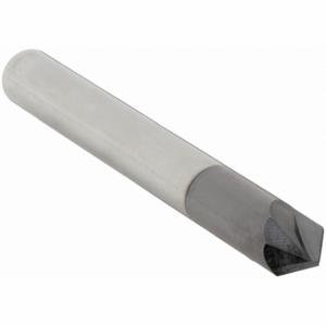 GRAINGER 209-082187B Chamfer Mill, Altin Finish, 2 Flutes, 3/16 Inch Milling Dia, 82 Degree Included Angle | CP8VME 45XM75