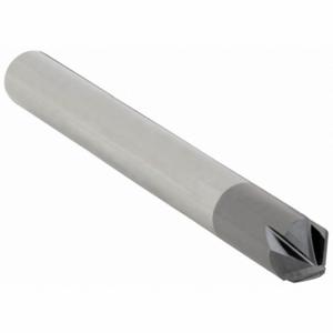 GRAINGER 209-084375B Chamfer Mill, Altin Finish, 4 Flutes, 3/8 Inch Milling Dia, 82 Degree Included Angle | CP8VNL 45XM91