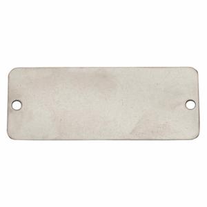 GRAINGER 20LT21 Blank Tag, Aluminum, Silver, 0.035 Inch Thick, Rectangle, 2 Inch Width, 100 Pack | CP7RKX 456Y52