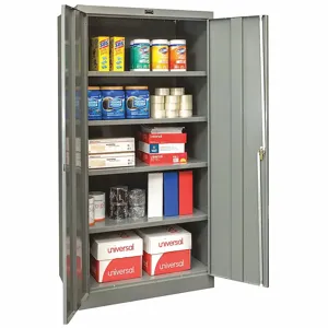 GRAINGER 210S361872HG Commercial Storage Cabinet, Dark Gray, 72 x 36 x 18 Inch Size, Unassembled | CD2YZB 411K86