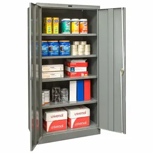 GRAINGER 210S362472HG Commercial Storage Cabinet, Dark Gray, 72 x 36 x 24 Inch Size, Unassembled | CD2YZC 411K98