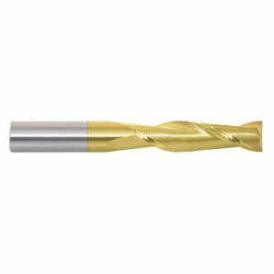 GRAINGER 213-001061 Square End Mill, Center Cutting, 2 Flutes, 1/2 Inch Milling Dia, 2 Inch Length Of Cut | CP9VXX 45XN62