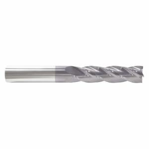 GRAINGER 218-001158B Square End Mill, Center Cutting, 4 Flutes, 1/4 Inch Milling Dia, 5 Inch Length Of Cut | CP9WUZ 45XP90