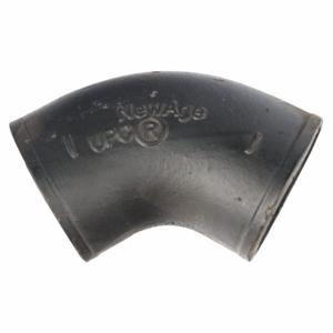 GRAINGER 220574 60 Deg Bend Iron, 4 Inch x 4 Inch Fitting Pipe Size, 7 1/2 Inch Overall Length | CQ2YDD 60WU20