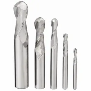 GRAINGER 221-888881 End Mill Set, 2 Flutes, 5 Pieces, 1/8 Inch Smallest Mill Dia | CP7PGR 45XU24