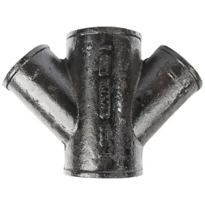 GRAINGER 221548 Double Wye, Cast Iron, 4 Inch X 4 Inch X 4 Inch X 4 Inch Fitting Pipe Size | CQ2YLU 60WX01