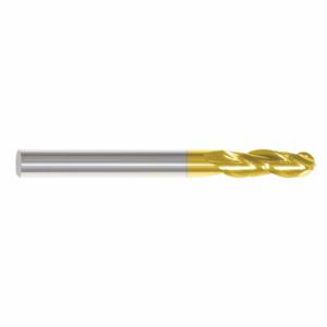 GRAINGER 222-001251 Ball End Mill, 3 Flutes, 3/4 Inch Milling Dia, 4 Inch Overall Length | CP9UBH 45XU99