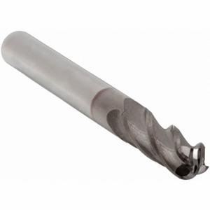 GRAINGER 223-001520C Ball End Mill, 4 Flutes, 12 mm Milling Dia, 25 mm Length Of Cut, 76 mm Overall Length | CP9UUH 45XV98