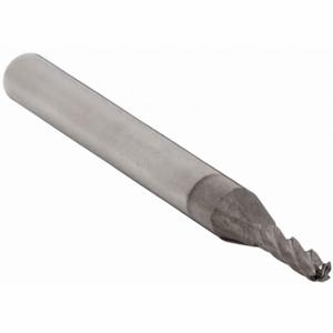 GRAINGER 223-021000 Ball End Mill, 4 Flutes, 3/64 Inch Milling Dia, 0 Inch Neck Length | CQ2MUH 45XW09