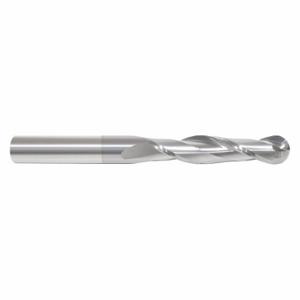 GRAINGER 224-001062 Ball End Mill, 2 Flutes, 1/2 Inch Milling Dia, 2 Inch Length Of Cut, 4 Inch Overall Length | CP9TKT 45XW42