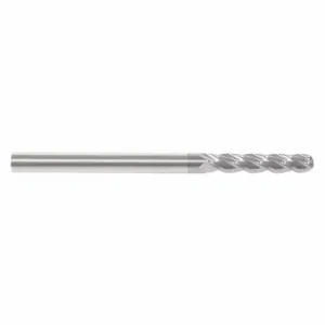 GRAINGER 229-001052 Ball End Mill, 4 Flutes, 7/16 Inch Milling Dia, 6 Inch Overall Length | CP9UQV 45XX29