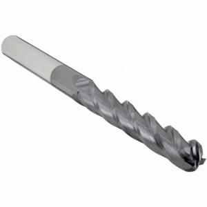 GRAINGER 229-001090B Ball End Mill, 4 Flutes, 1 Inch Milling Dia, 4 Inch Length Of Cut, 7 Inch Overall Length | CP9UCX 19LU02