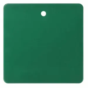 GRAINGER 22CM91 Tag, 2 Inch Width, 2 Inch Height, Green, Square, Plastic, 10 PK | CP7RLU