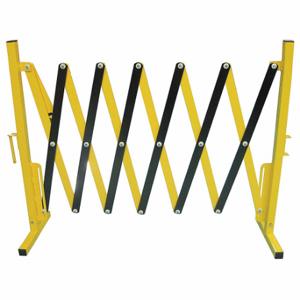 GRAINGER 22NY03 CollaPSIble Barricade, 136 Inch Overall Length, 48 Inch Overall Height, Yellow/Black | CQ3VNR