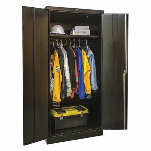 GRAINGER 230W361872A-ME Commercial Storage Cabinet, Black, 72 Inch H x 36 W x 18 Inch D, Assembled | CD2GCU 411L04