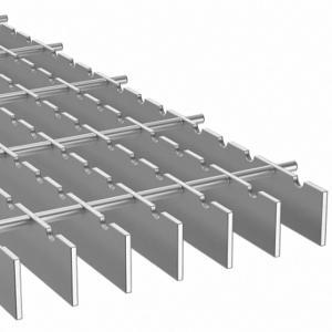 GRAINGER 23188R100-A12 Bar Grating, Aluminum, 1 Inch Overall Height, 12 ft Overall Length, 24 Inch Overall Width | CP7KBQ 38MH50