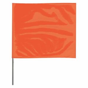 GRAINGER 4515OG-200 Markierungsfahne, 4 Zoll x 5 Zoll Flaggengröße, 15 Zoll Stabhöhe, fluoreszierendes Orange, leer | CQ2LUW 3LVE5