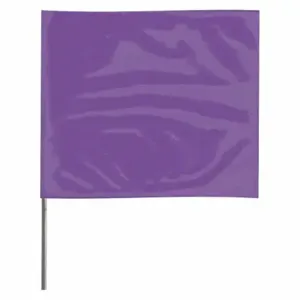 GRAINGER 2315PP-200 Marking Flag, 2 1/2 Inch x 3 1/2 Inch Flag Size, 15 Inch Staff Ht, Purple, Blank | CQ2LRT 3LVD6