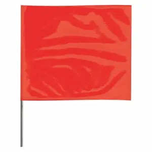 GRAINGER 2318R-200 Marking Flag, 2 1/2 Inch x 3 1/2 Inch Flag Size, 18 Inch Staff Ht, Red, Blank | CQ2LXZ 3JUR9