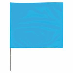 GRAINGER 4518BG-200 Markierungsfahne, 4 Zoll x 5 Zoll Flaggengröße, 18 Zoll Stabhöhe, fluoreszierendes Blau, leer | CQ2LVP 3JUT8