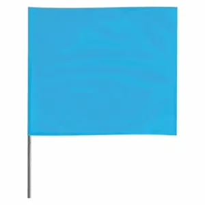 GRAINGER 2318BG-200 Marking Flag, 2 1/2 Inch x 3 1/2 Inch Flag Size, 18 Inch Staff Ht, Fluorescent Blue | CQ2LRW 3JUP8