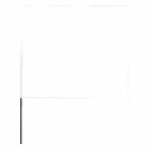 GRAINGER 2315CLR-200 Marking Flag, 2 1/2 Inch x 3 1/2 Inch Flag Size, 15 Inch Staff Ht, Clear, Blank | CQ2LRN 3LVD3