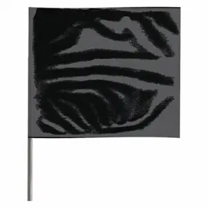 GRAINGER 2315BK-200 Marking Flag, 2 1/2 Inch x 3 1/2 Inch Flag Size, 15 Inch Staff Ht, Black, Blank | CQ2LRL 3LVC9