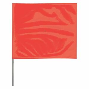 GRAINGER 2336RG-200 Markierungsfahne, 2 1/2 Zoll x 3 1/2 Zoll Flaggengröße, 36 Zoll Stabhöhe, fluoreszierendes Rot | CQ2LXY 3JVL3