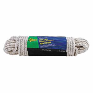 GRAINGER 237-WA Seil, 3/8 Zoll Seildurchmesser, weiß, 100 Fuß Seillänge, 140 Pfund Arbeitslastgrenze | CQ4CWA 35MN91