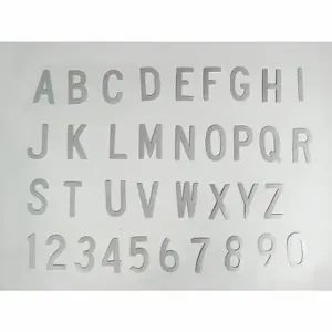 GRAINGER 23Y057 Letter Label Kit, 6 Inch Character Height, A To Z, Character Sets | CQ2HZM