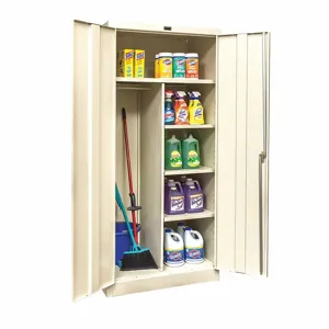 GRAINGER 250C362472A-PT Commercial Storage Cabinet, Tan, 72 x 36 x 24 Inch Size, Assembled | CD3YFR 411L23