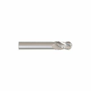 GRAINGER 258-500100 Ball End Mill, 4 Flutes, 1/2 Inch Milling Dia, 1 Inch Length Of Cut, 3 Inch Overall Length | CQ2BZM 55HK99