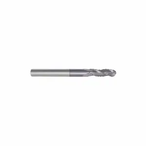 GRAINGER 268-100115 Ball End Mill, 3 Flutes, 1 Inch Milling Dia, 4 Inch Overall Length | CQ2BXU 55HL27