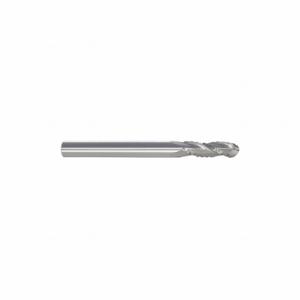 GRAINGER 268-125500 Ball End Mill, 3 Flutes, 1/8 Inch Milling Dia, 1.5 Inch Overall Length | CQ2BYE 55HL28