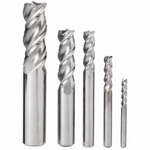 GRAINGER 273-888881 End Mill Set, 3 Flutes, 5 Pieces, 1/8 Inch Smallest Mill Dia | CQ6AWA 52ZL40