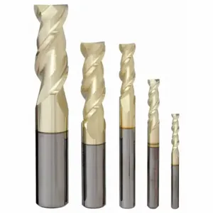 GRAINGER 282-888882 End Mill Set, 2 Flutes, 5 Pieces, 1/8 Inch Smallest Mill Dia, Zrn Finish | CP9AAZ 52ZT36