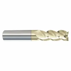 GRAINGER 283-251500D Corner Radius End Mill, Zrn Finish, 3 Flutes, 1/4 Inch Milling Dia, Straight | CQ2EGC 52ZT95