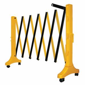 GRAINGER 2956-00008 Expandable Barricade, 132 Inch Overall Lg, 37 Inch Overall Ht, Black/Yellow | CQ3VPE 33K166