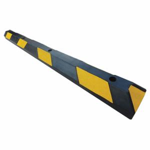 GRAINGER 29NH41 Parking Curb, Rubber, 4 ft Length, 6 Inch Width, 4 Inch Height, Black/Yellow | CQ3PDG