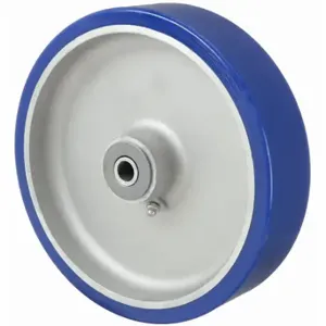 GRAINGER 29XU80 Polyurethane Tread On Aluminum Core Wheel, 8 Inch Wheel Dia, 2 Inch Wheel Width, Blue | CQ3VKZ